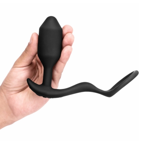 Вибропробка с кольцом b-Vibe Snug &amp; Tug